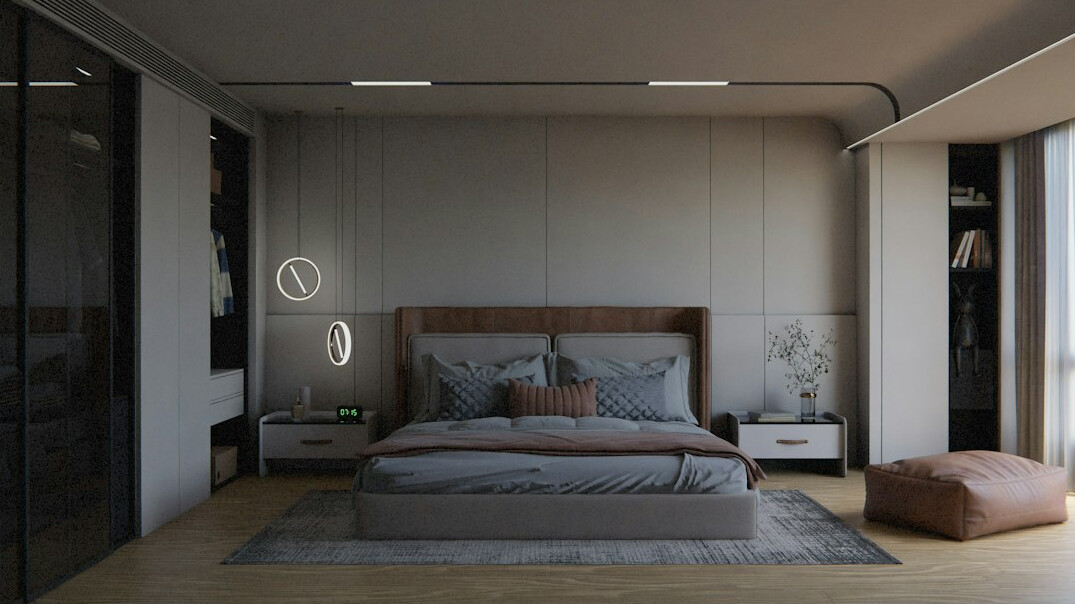 modern bedroom interior