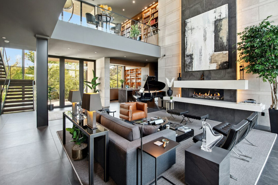 luxury celebrity mansion interior